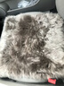 牧宝汽车坐垫冬季羊毛座垫单片小方垫长毛羊剪绒垫车垫 办公座椅沙发 蘑菇色 实拍图