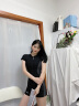 SWANS泳衣女专业连体平角训练游泳衣泡温泉遮肚抗氯速干防晒时尚游泳套 黑灰色 XL 实拍图
