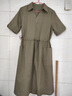 衣典零一（LEDIALYI）2025夏季女装新款中年休闲棉麻连衣裙遮肚子显瘦亚麻衬衫裙子夏天 军绿色 XL （建议131-140斤） 实拍图