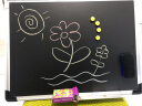 齐富黑板家用儿童挂式写字板教学培训创意可擦写涂鸦绘画家用小黑板留言书写看板学校粉笔写字板画板留言黑板 [加厚银框]45*60CM挂式黑板 实拍图