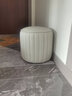 孜度小凳子家用矮凳皮凳子沙发凳换鞋凳小圆皮墩子沙发凳圆形南瓜凳子 浅灰色 32cm 高（直径32cm） 实拍图
