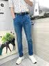 增致牛仔（zengzhi）增致牛仔/ZENGZHI男夏季新品薄款舒适中腰弹力青年休闲百搭长裤 928001薄款 32 实拍图
