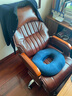曙光童年真皮弓形椅电脑椅家用办公椅舒适久坐座椅可旋转椅宿舍大学生椅子 琥珀色+弹簧包坐垫 头层牛皮【可旋转】 实拍图