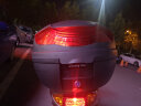 万里豪雅马哈巧格i125旭鹰摩托车尾箱电动车后备箱通用大容量储物箱E36 E36黑箱+红灯罩 实拍图