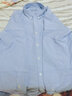 MUJI MUJI 男式 水洗 牛津 纽扣领衬衫 ACA01C1A 长袖休闲百搭衬衫 萨克森蓝 XL 实拍图
