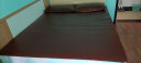 金山峡加厚牛皮席头层水牛皮凉席子可折叠真皮软席单双人床 钻石级-棕红(5mm-三件套) 1.5m床(150*200cm) 实拍图
