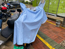 全燕（Q QUANYAN）雨衣电动车专用加厚加大电瓶摩托车雨披男女全身防暴雨单双人骑行 5XL大号单人-蓝灰色【有镜套】 耐用牛津布/防暴雨 实拍图