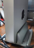 Drewchan 立式笔记本支架适用苹果macbook竖放电脑支架mini桌面铝合金收纳ipad底座 【升级铝合金+单口调节三卡槽同放3台设备】黑 实拍图