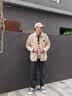 ONGOOSE灯芯绒夹克男装夏秋季复古工装上衣服装青少年潮流日系外套男士 ZLFS-2303黑色 均码 XL【125斤-140斤】 实拍图