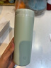 米家 保温杯 316不锈钢水杯 男女士杯子 大容量茶杯便携 350ml绿色 实拍图