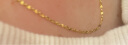 老银匠s925银万能针式项链小孔穿串珠链女夏季银链子抽拉素链可调节裸链 晒单实拍图