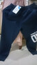 361°儿童夏季薄款长裤男童卫裤运动长裤女童秋冬保暖中大童休闲长裤 经典黑3501-男童【加绒】 160 实拍图