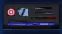 迪士尼（Disney）钢笔礼盒 钢笔学生水笔杆文具套装 练字书法用墨水笔儿童生日礼物男 漫威蓝色E0306A2 实拍图