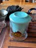 杰艺泡茶壶红茶茶具茶壶玻璃陶瓷过滤双耳泡茶器功夫茶壶花茶冲茶器 泡茶器-青瓷 实拍图