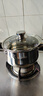 华际达汤锅食品级304不锈钢加厚家用煮锅蒸锅煮粥锅奶锅电磁炉燃气炖锅 【经典版304特厚底】22CM-4L 实拍图