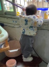 婧麒（JOYNCLEON）儿童棉服男女童装宝宝秋冬季婴儿衣服棉服加厚外出棉袄加绒外套 白色恐龙 80cm 实拍图