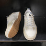 公羊板鞋男2025新款德训鞋男透气运动休闲鞋男真皮秋季小白鞋子男百搭 白色四季款 41 (255mm) 实拍图