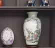 景德镇陶瓷器新中式影青粉彩瓷花瓶工艺品客厅摆件家居酒柜玄关书房电视柜办公室博古架茶室装饰品瓷瓶摆设 青釉粉彩锦上添花观音瓶（配旋转底座+证书） 实拍图