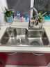 箭牌（ARROW） 港湾式水槽单槽洗菜盆304不锈钢厨房小户型水池台中台下过滤集渣 【拉丝原色】70*46单槽不含龙头 实拍图
