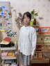 衣诺坊儿童衬衫白色长袖衫衣六一演出服打底衫女童衬衫大合唱T恤 实拍图