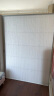 米囹蜂巢折叠门推拉门免打孔隔断门厨房卫生间浴室隐形移门伸缩门 白色 实拍图