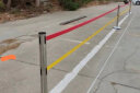 百舸 不锈钢5m（一对）隔离带伸缩带 一米线栏杆 警示警戒线 礼宾杆 分隔排队护栏围栏 实拍图