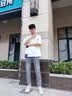 马克华菲（MARK FAIRWHALE）牛仔裤男夏季新款休闲裤潮牌男裤直筒时尚裤子男裤 浅蓝 31 实拍图