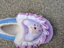 迪士尼儿童棉拖鞋包跟女童毛拖秋冬爱莎公主室内拖鞋家居鞋 浅紫 30-31 实拍图