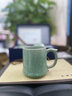 金镶玉 陈文德老师手工制作仿宋汝窑茶杯可养开片陶瓷办公杯茶水分离杯 陈文德汝窑冰片莲花四件杯 实拍图