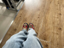 洛梦希菲（ROMOHIPH）品牌马丁靴女新款印花松糕底短靴秋冬系带增高靴子 红色(绒里) 36 晒单实拍图