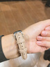 momodiz适用华为手表gt5表带gt4女款小蛮腰纤细watch5女款创意百搭文静淑女气质女士手表表带ins风非原装 藕粉色 女款18mm【联系客服选择合适表带】 实拍图
