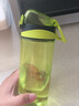 茶花（CHAHUA）运动水杯塑料便携弹盖随手杯夏季儿童学生户外健身大容量情侣水杯 【tritan】灰色 480ml 实拍图