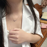 JALLOO海豚银项链女士小众轻奢高级感锁骨吊坠生日520情人节礼物送女友 小海豚银项链 实拍图