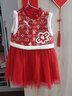 巴拉巴拉婴儿连衣裙儿童背心裙款女宝宝新年季新中式旗袍萌拜年服 新年红-纸鸢锦缎 110 cm 实拍图