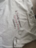 百图betu女装春夏新款T恤短袖圆领字母袖口卷边百搭T恤女2302T17 白色 L 实拍图