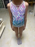 洲克（ZOKE）青少年儿童泳衣女童连体三角专业训练舒适竞技120625821 湖兰 16 实拍图