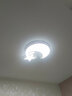 灵翔之光卧室灯吸顶灯无极遥控led灯具温馨简约现代薄家用房间灯2025新款 薄星月 直径55cm  36w三色 实拍图
