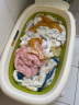 babycare婴儿洗澡盆 儿童大号可折叠浴盆2.0 宝宝沐浴盆可坐躺单盆 冰川蓝 实拍图