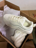 安踏关晓彤同款喵喵鞋丨休闲鞋女鞋软底革面猫爪厚底增高老爹运动鞋子 【革面】白/银-1 38.5 实拍图