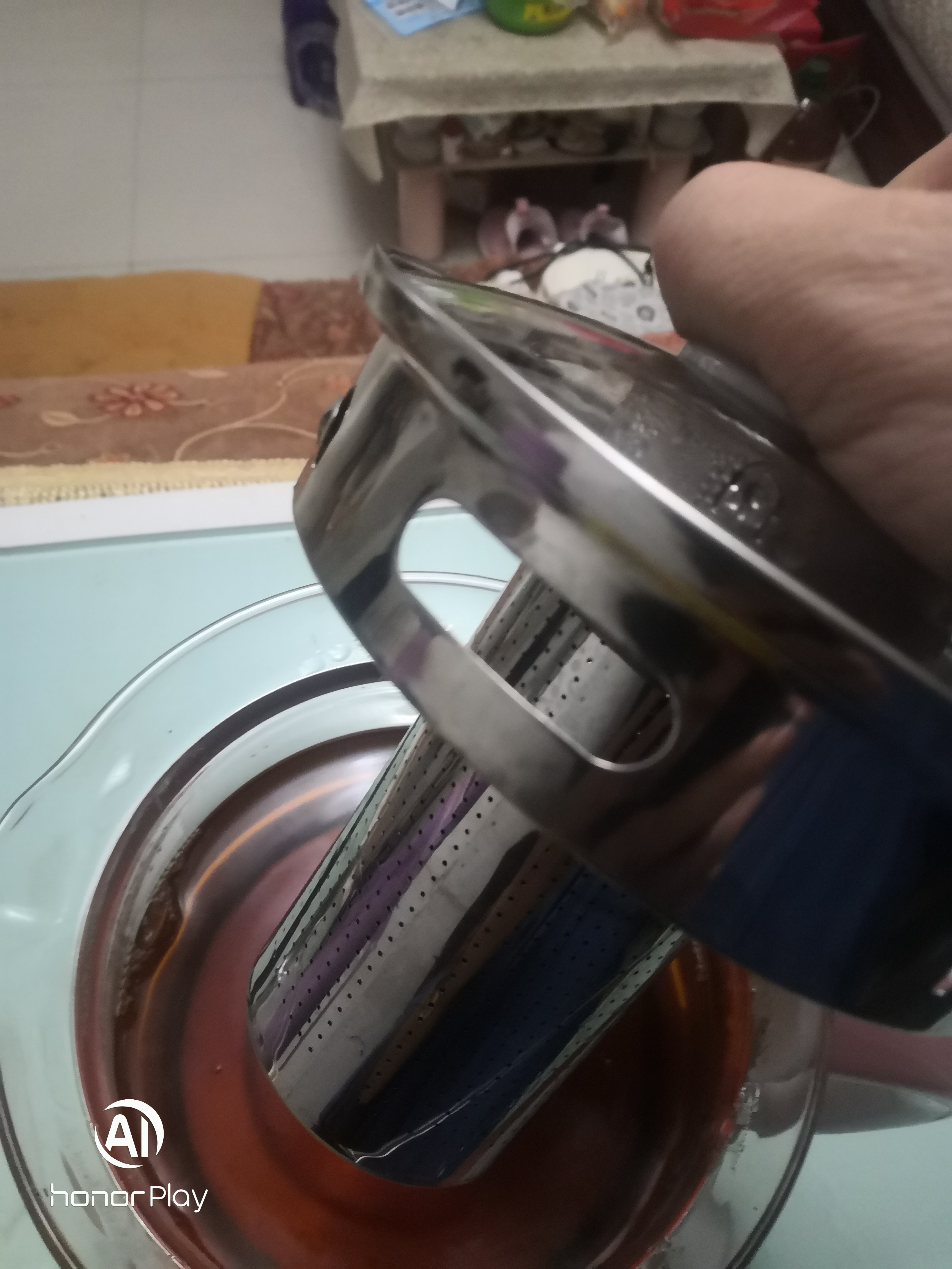 容声养生壶煮茶器煮茶壶电热水壶迷你玻璃花茶壶牛奶多段恒温保温电水壶烧水壶1.8L大容量煮茶茶壶 粉白触控款带蛋架+滤网 1.8L 实拍图