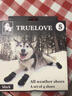 TRUELOVE狗狗鞋子不掉脚套金毛柯基保暖透气小中大型犬耐磨防泼水防脏狗爪 黑色（防泼水款） 5号 实拍图