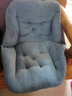 南柯一梦 加绒坐垫地上座椅一体靠垫 办公室椅子垫学生坐垫靠背屁股垫保暖 【最多选择】大号兔耳朵蓝色【45*45】 实拍图