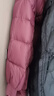 艾莱依（ERAL）羽绒服女士温暖连帽长款羽绒服设计感旷野美拉德风骐骥红新年衣服 松露红 M 160【建议120-140斤】 实拍图