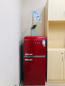 格兰仕(Galanz)复古冰箱106升双开门迷你小冰箱 小型家用租房用独立冷藏冷冻电冰箱106FV 实拍图