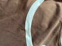 茵曼（INMAN）撞色罗纹棉U领短袖T恤2024夏女装新款修身气质休闲通勤短款上衣 深咖啡 M 晒单实拍图