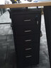 盛京家用办公桌下抽屉柜带锁移动小柜子文件柜储物矮柜收纳铁皮铁皮柜 黑色5抽带锁 实拍图