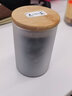 日式锤纹玻璃茶叶罐锡花密封干果花茶储物罐普洱茶罐子家用透明 云雾(玻璃茶叶罐)_直形(250ML) 实拍图