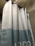 施香曼浴帘套装折叠杆防水隐形浴房免打孔套装干湿分离防霉隔断淋浴室门 北欧撞色 宽150*高200+伸缩杆90-160+挡水 实拍图