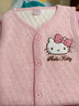 Hello Kitty女童睡衣纯棉大童套装夹棉秋冬居家加厚保暖宝宝儿童家居服 3层夹棉A西瓜红513084 130CM适合125-135 实拍图