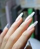 AMDMG免刻磨超薄无痕指甲延长平弧月牙细狗全贴浅半贴甲片美甲专用工具 A5法式细狗T型【 240片 】半贴 实拍图